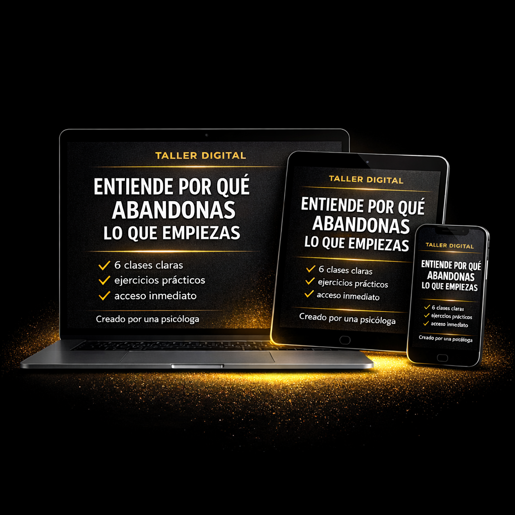 ENTIENDE POR QUÉ ABANDONAS LO QUE EMPIEZAS + 3 Bonus